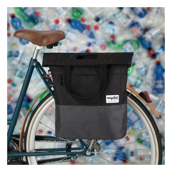 afneembare-fietstas-351hvp-1.jpg Fietstas enkel | Urban Proof | Recycled Shopper | 20 liter (Gerecycled materiaal) - Afbeelding 1
