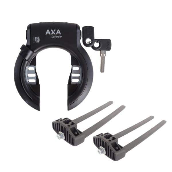 axa-fietsslot-332gsa-1.jpg Axa Defender Fietsslot Met RL 100 – Zwart, Beugelslot Met Antiboorcilinder En Kinderslot - Afbeelding 1