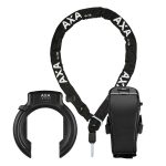 Shop AXA Imenso X Large Retractable Frame Lock Set incl. ULC 130 Insert Chain and Saddle Bag now | Rose Bikes
