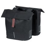 Basil Dubbele fietstas City Black | 32 liter