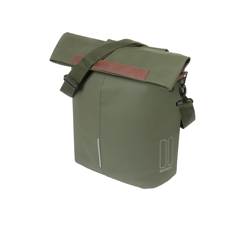 basil-fietstas-452wys-1.jpg Basil Enkele fietstas City Shopper Moss Green 16L Fietsparadijs.com - Afbeelding 1