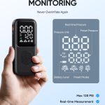 Pomp Met Manometer En Auto stop GPUTEK Mini Elektrische Fietspomp 120 Psi, Met Manometer, 5 Modi, Voor Presta/Schrader, Ideaal Voor Race , Mountain En Stadsfietsen