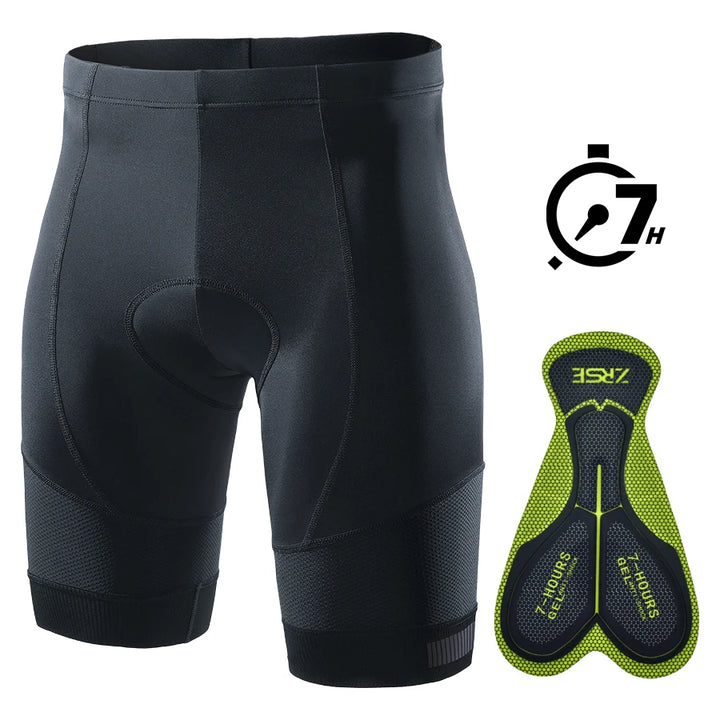 fietsbroek-301azq-1.jpg Pantaloni da ciclismo uomo con imbottitura in gel – Traspiranti ed ela – VestraGear - Afbeelding 1