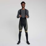 Stryde Lange Fietsbroek Heren Zwart/Groen/Mosterd S / Zwart