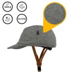 Vizorz SwitchCap fietshelm Grey woolly cap | ANWB Webwinkel