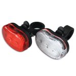 Led fietslamp | op batterij | classic | wit en rood licht 123led 123led.nl