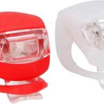 Igoods Fietslampjes Fietsverlichting Voor en Achter Fietslampenset Siliconen Fietslampjes LED Verlichting Rood en Wit