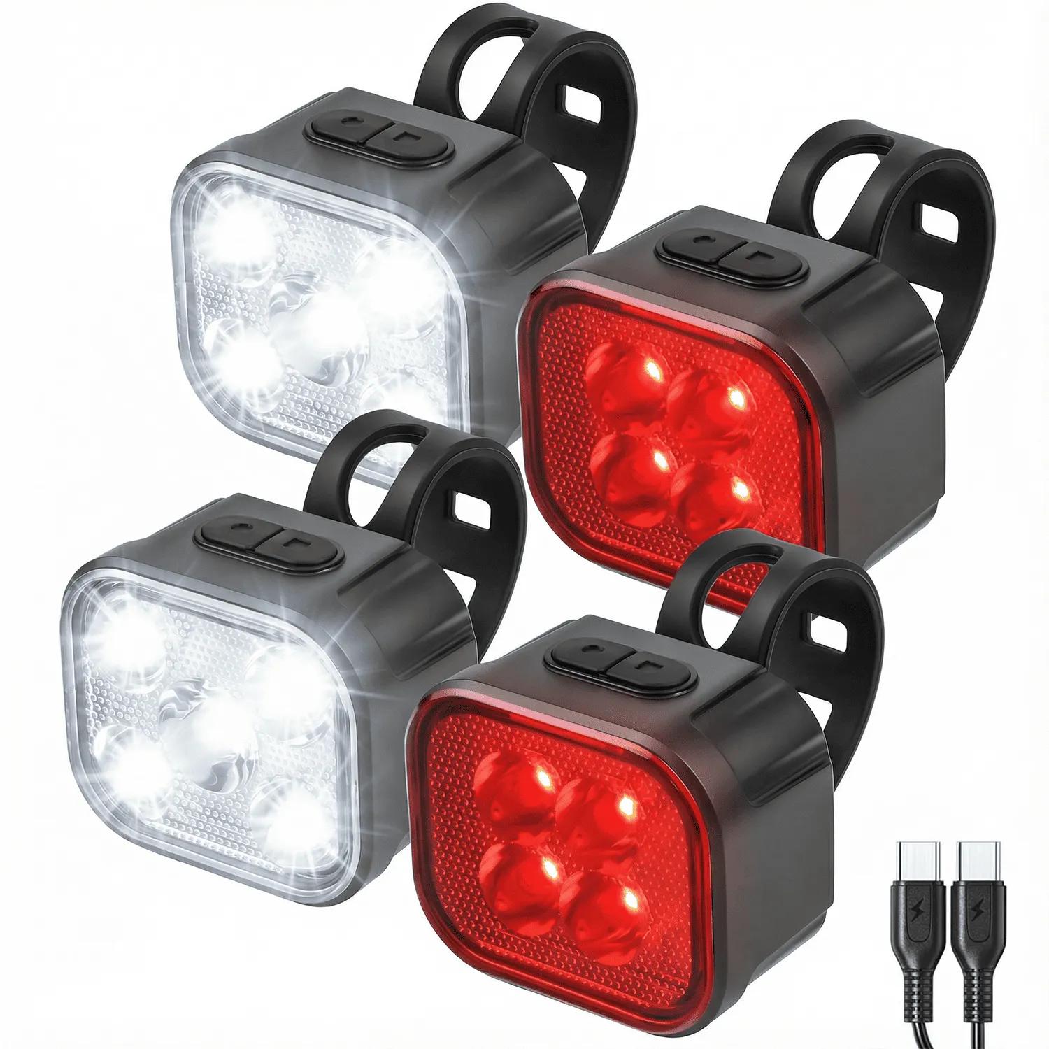 fietslampjes-821qcv-1.jpg 4x Fietslampjes LED Achterlicht en Voorlicht | ANWB Webwinkel - Afbeelding 1
