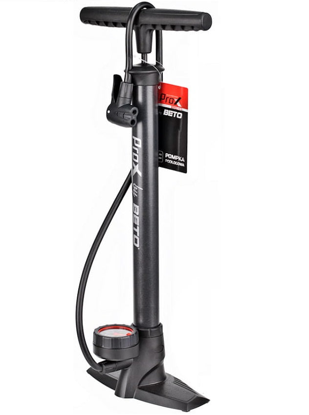 fietspomp-met-drukmeter-059rbt-1.jpg Fietspomp met drukmeter 11Bar manometer | Online kopen – Pro Sport Lights - Afbeelding 1