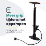 Voltano Hogedruk Fietspomp Zwart Manometer Universele Pomp