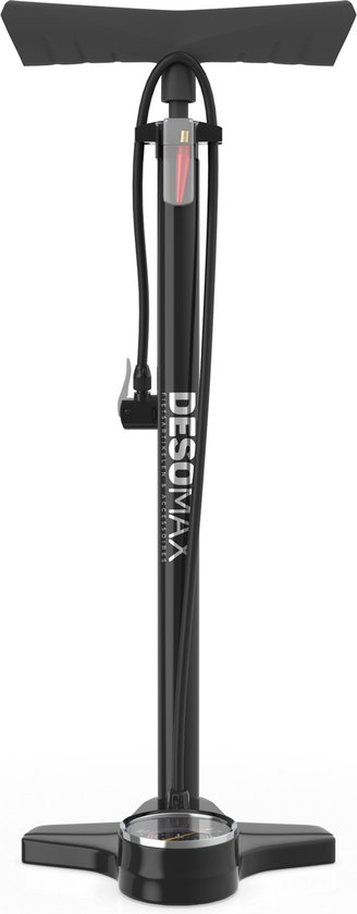 fietspomp-met-drukmeter-711mao-1.jpg Fietspomp met drukmeter voor alle ventielen dubelle pompkop Desomax Racefiets... | bol - Afbeelding 1