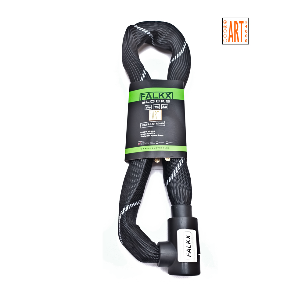 fietsslot-art-2-524gga.png Falkx Falkx Kettingslot Luxe Slotkop Art2 Goedgekeurd 90 CM Zwart - Afbeelding 1
