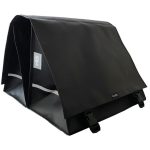 Clarijs fietstas dubbel XXL PVC 70L met uitsparing zwart