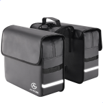 AG AG Fietstas dubbele fietstas fietstassen electrische fietsen Zwart dubbel waterdicht 50 Liter volwassenen elektrische fiets Reflectoren 100% polyster AG Store