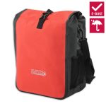 Enkele fietstas Valley XL e Bike Red 21L waterdicht