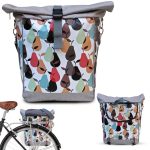 Fietstas Bagagerek van zeildoek Waterdicht Bagagetas voor dames Velo Fietstassen Fietsaccessoires Design Peras Etsy Nederland
