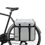 46L Fietstassen Dubbel Grijs Dames/Heren Fietstas Ebike