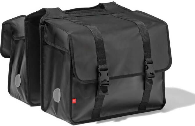 fietstassen-hema-892syc-1.jpg HEMA Dubbele Fietstas 60L 32x42x22 Zwart - Afbeelding 1