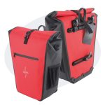 Voltano Luxe E bike Fietstas 28L Rood / Zwart | Fietsgoedkoper