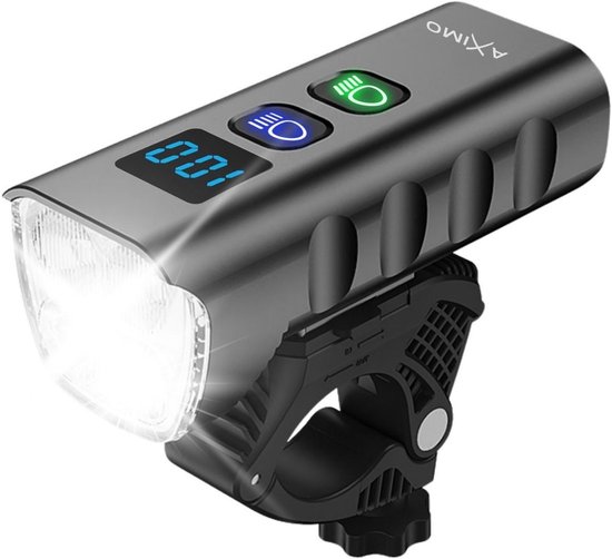 fietsverlichting-971nps-1.jpg AXIMO Fietslamp 1600 Lumen Fietsverlichting USB oplaadbaar LED Aluminium Koplamp ... | bol - Afbeelding 1