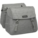 New Looxs fietstas dubbel Joli nomi grey 37L