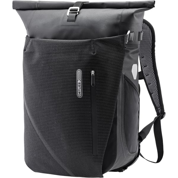 ortlieb-fietstas-293soj-1.jpg ORTLIEB VARIO PS HIGH VISIBILITY QL2.1 26 L BLACK REFLECTIVE Sacca bicicletta - Afbeelding 1