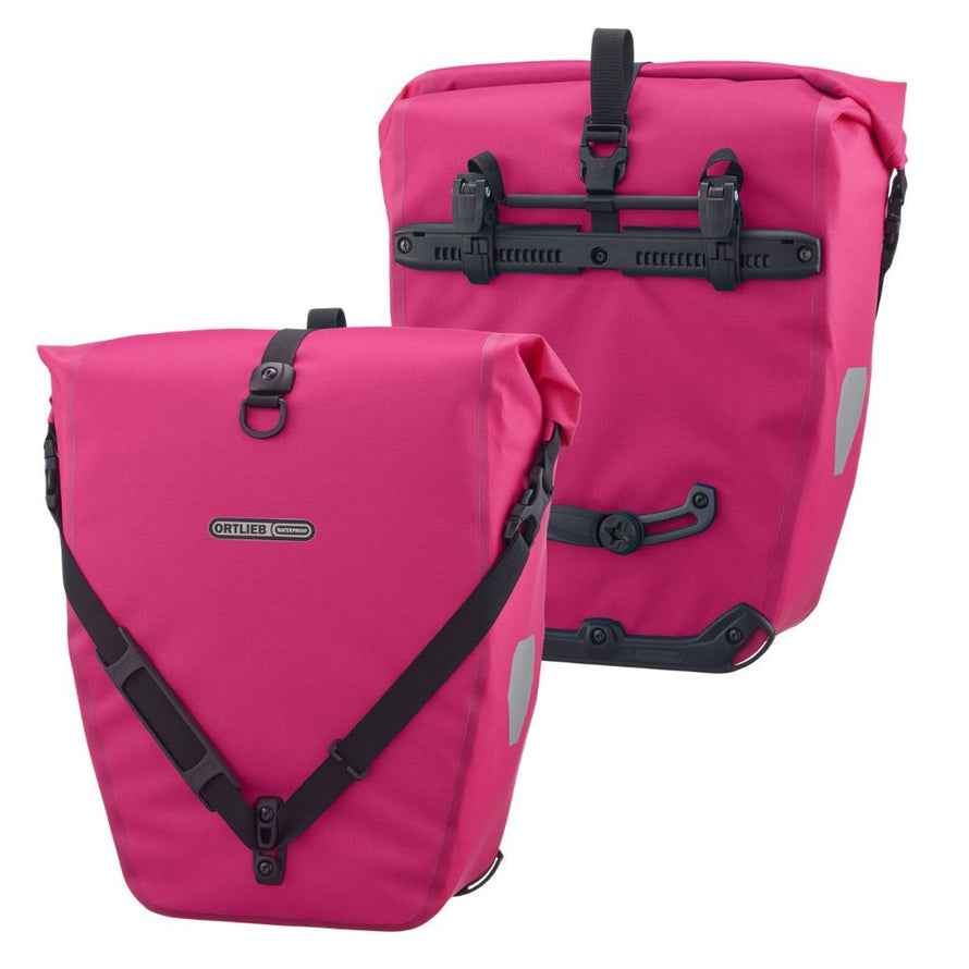 ortlieb-fietstas-549roa-1.jpg Sacoches vélo ville Ortlieb Back Roller Cyber 2 x 20 litres haute visibilité Cyber Blue / 40 L | QL2.1 - Afbeelding 1