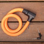 Tex Lock Kabelslot Textielslot Orbit Oranje ART 2 | Textielslot Fietsparadijs.com