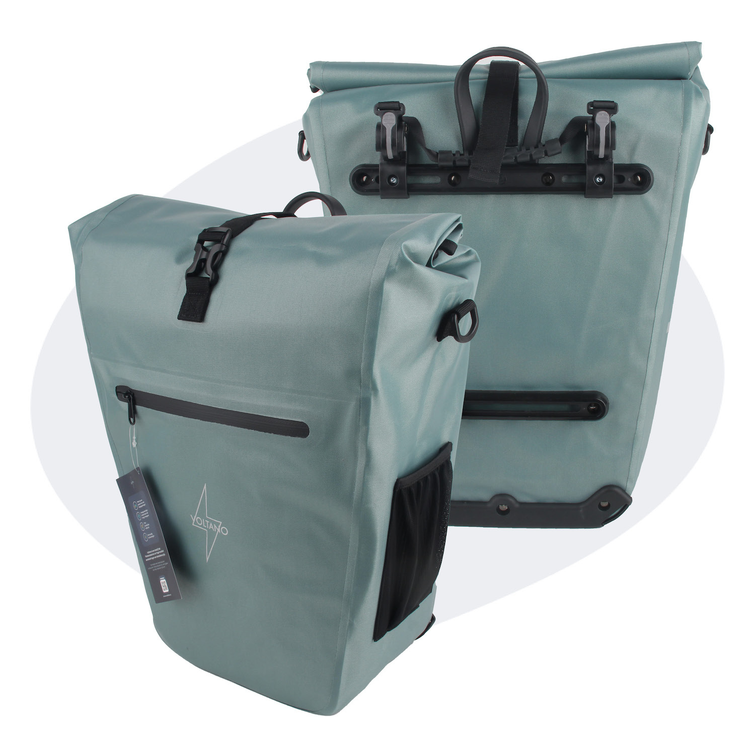 waterdichte-fietstassen-471nli-1.jpg Voltano Voltano Luxe E bike Fietstas 28L Ice Blauw Pakaftas Met Laptop Vak 100% Waterdicht - Afbeelding 1