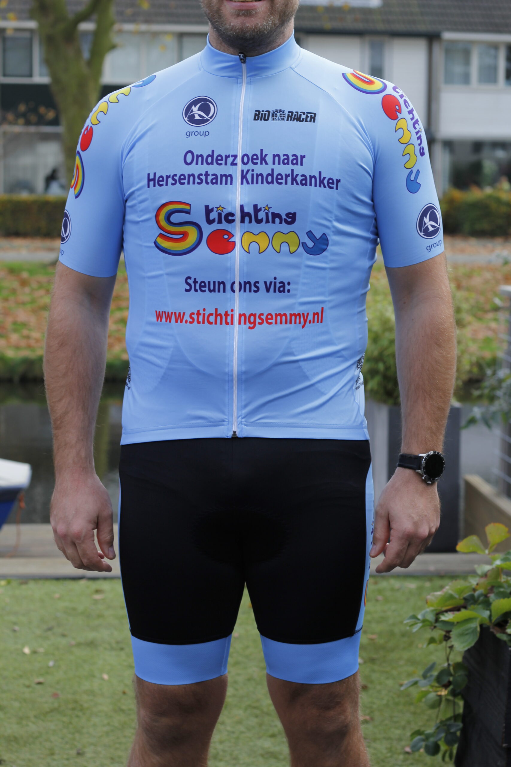 wielrenshirt-499vrt-1.jpg BioRacer wielrenshirt met rits (Jersey Prof Bodyfit) - Afbeelding 1